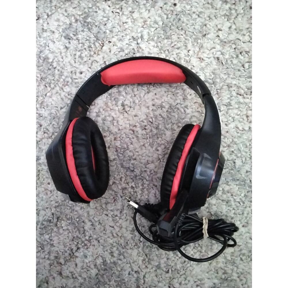 BEEXCELLENT GM-1 GAMING HEADSET BLACK AND RED USED